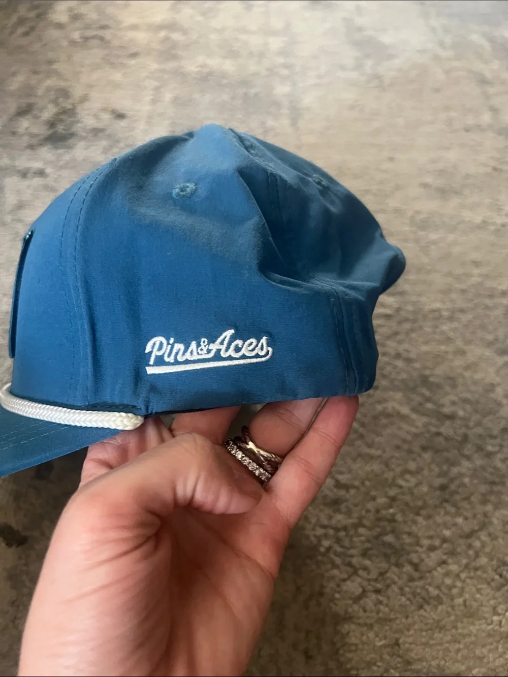 Bud Light Blue Trucker Cap with White Rope Accent Hat